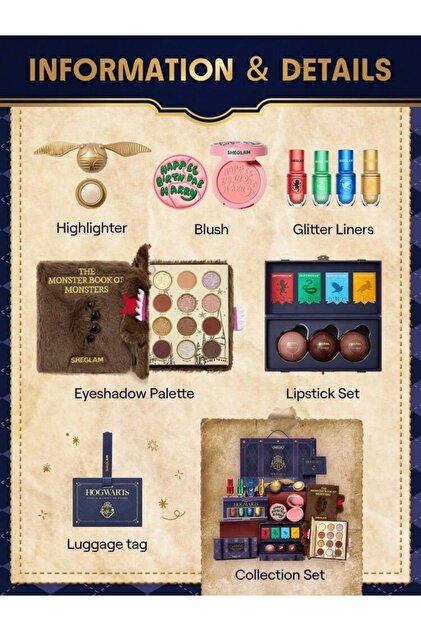 SHEGLAM Harry Potter Full Makyaj Seti - Fiyatı, Yorumları
