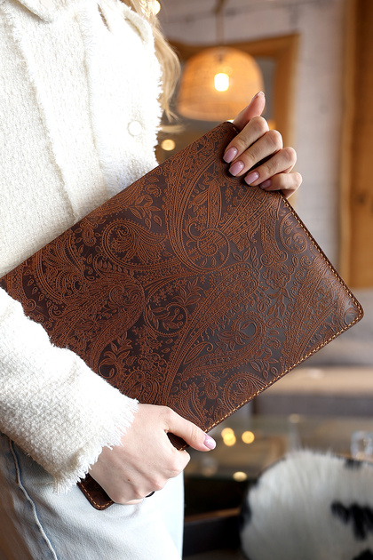 MacBook Case Cashmere Genuine Leather Stylish Practical Handcrafted.Birthday&Mother'S&Father'S&Valentine's Day Gift