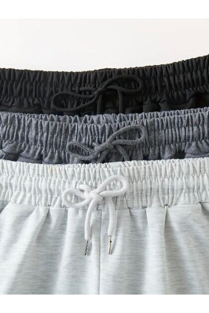 Unisex Relaxed Fit Jersey Sports Shorts, 3-Pack