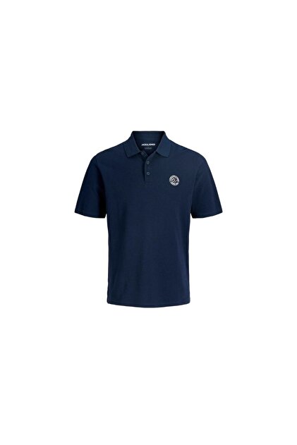 Jack & Jones Jjallıance Polo Ss Ln Erkek T-Shirt 12288108 Navy