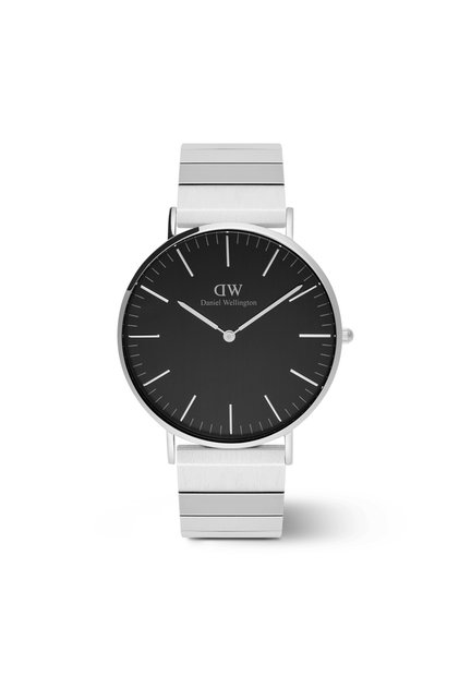 Classic Piano Link Onyx Silver