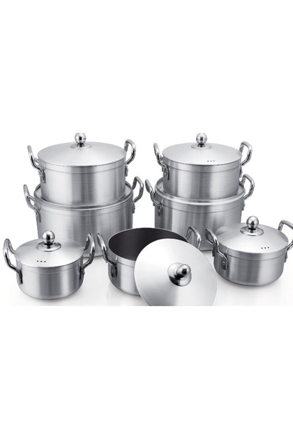 962 -Hm-962 5Pcs Metal Cookware Set Practical Design for Daily Use