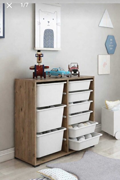 DEKOZUM KIDS Oyuncak Dolabı Oyuncak Saklama Kutusu Çok Amaçlı