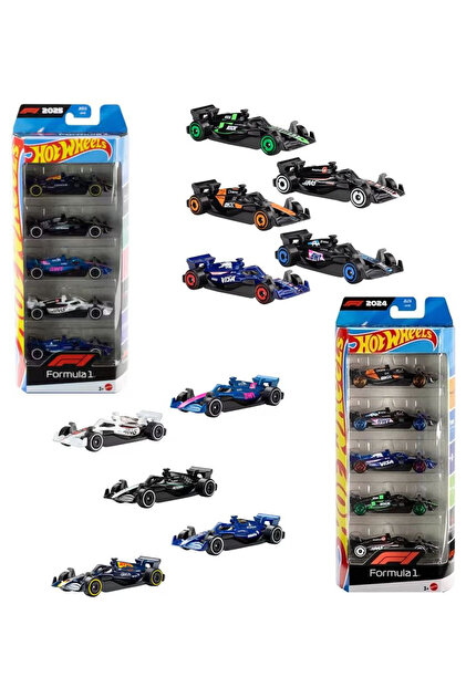 トミカ　F1ミニカーセット 　１/64 HOT WHEELS Formula 1 10 Araç Set - 2 Adet 5'li Set (1/64) - Fiyatı