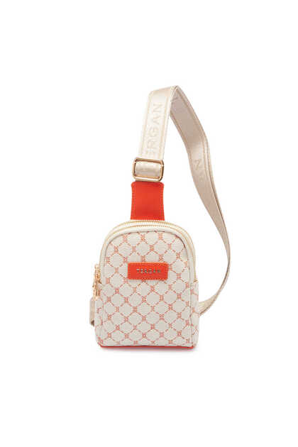 Cream Textile Women's Crossbody Bag - S26Y1Twc0717-V6D