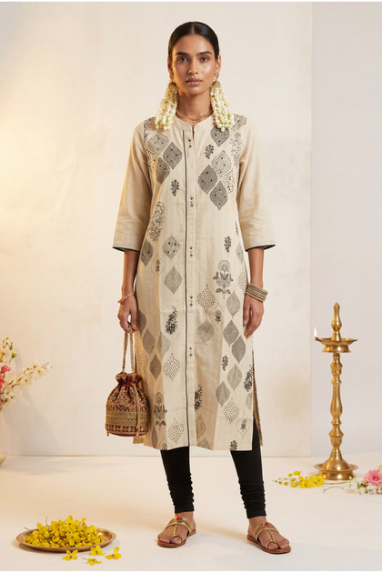 Ladies Rayon Kurti Long Sleeve