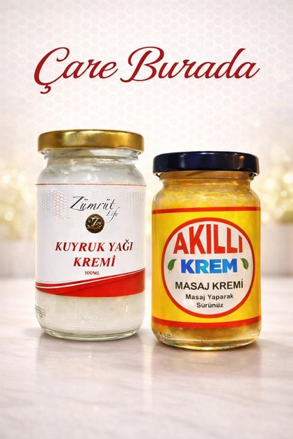 Akıllı Krem 100 Ml + Kuyruk Yağlı Masaj Kremi 100 Ml