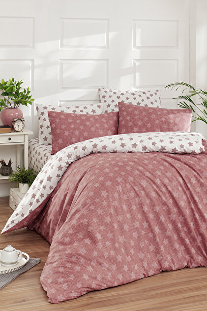 Light 100% Cotton 150 Tc (60 Thread) Ranforce Double Duvet Cover Set