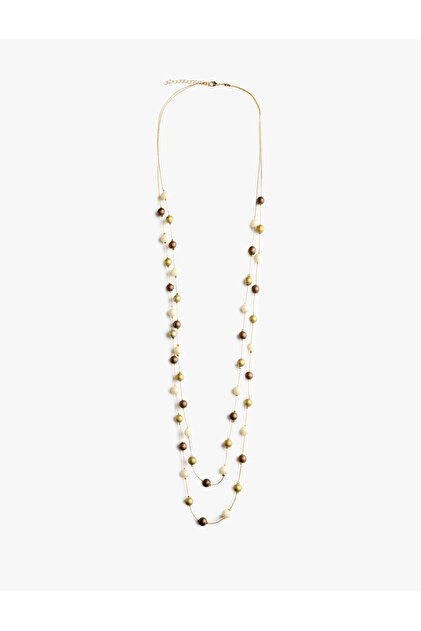 Long Multi Beaded Necklace