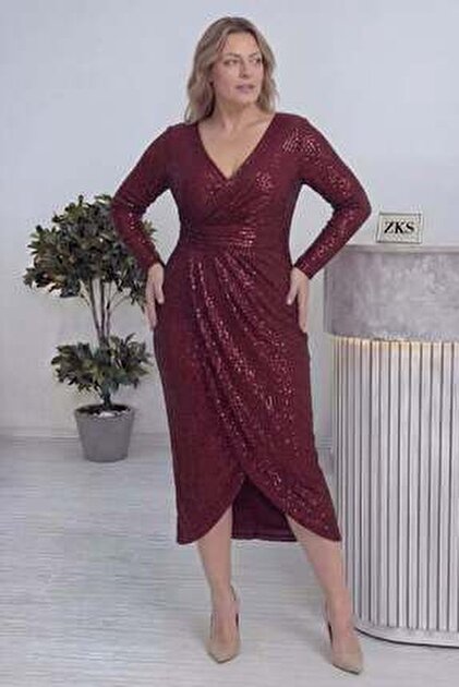 purple sequin dress long sleeve Amethyst Sequin Mini Dress Large