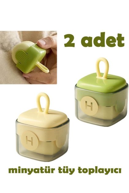 2 Pieces Miniature Portable Washable Dust Lint Collector Roller