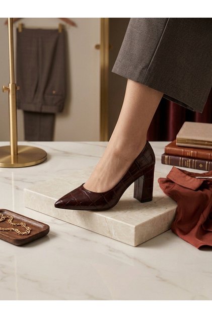 Genuine Leather Evening Dress Women's Shoes
