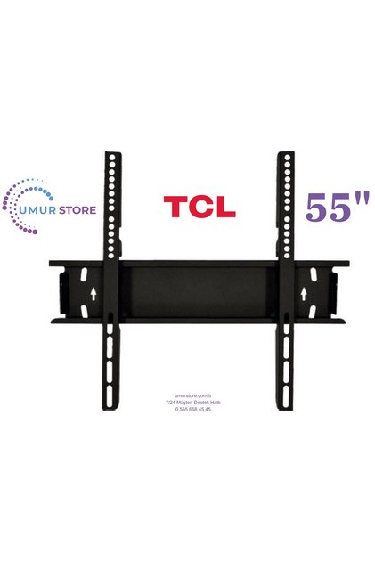 TCL 55T8C 55" 139 Ekran Uyumlu Lcd Led TV Sabit Duvar Askı Aparatı