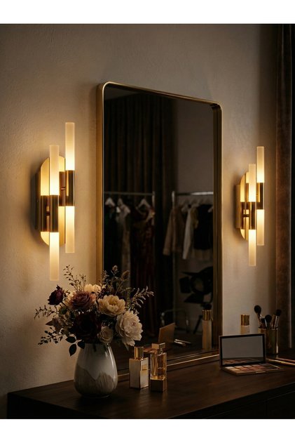 Drama Plus Aplik 50x8 cm LED Duvar Apliği Pilli ve Elektrikli Kullanım