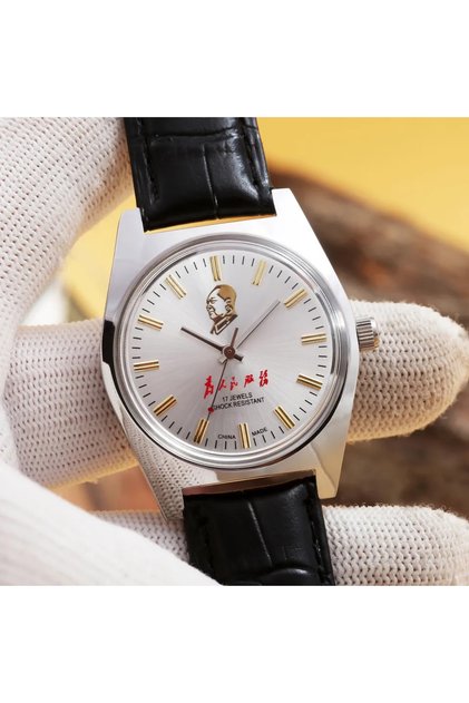7120-mao 7120 Hand-Wind Mechanical Watch Men 36mm Retro Business Timepiece Classic Simple Look