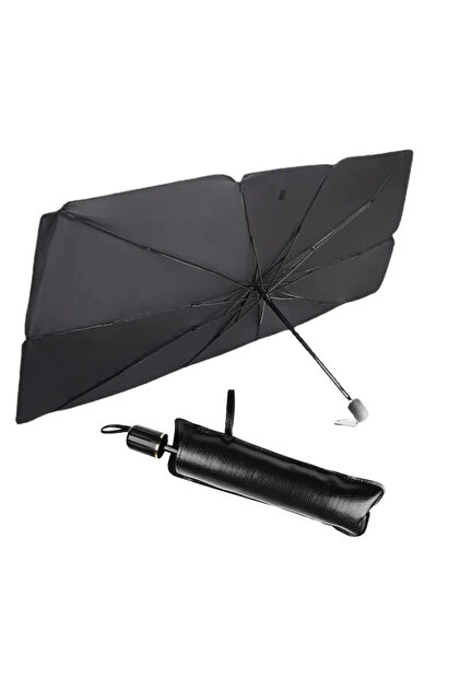 Parasolar tip umbrelă pentru mașină, parbriz 134 x 80 cm