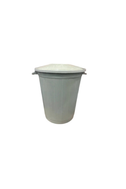 Trash Can 50 Lt Trash Can with Lid Large Size Trash Can Durable Trash Can - Gray