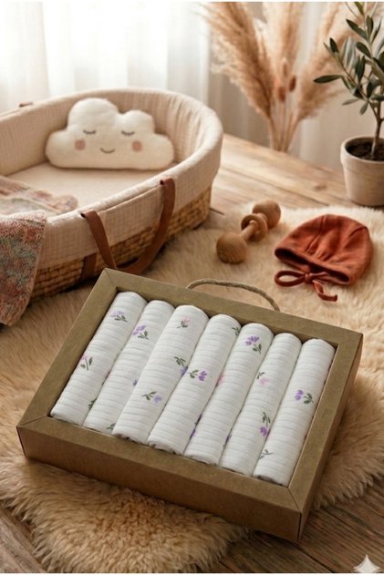 7-Pack 100% Cotton Baby Mouth Wipes