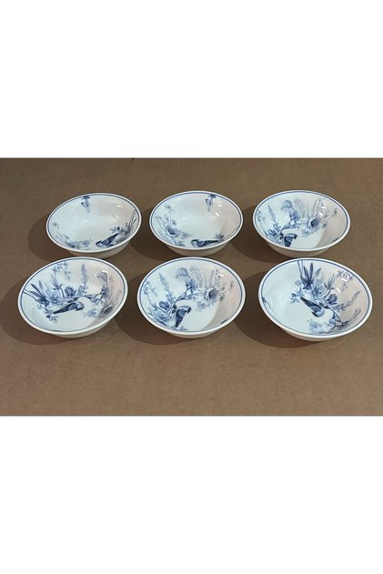 Bird 6 Pieces 14 cm (Small) Soup Bowl