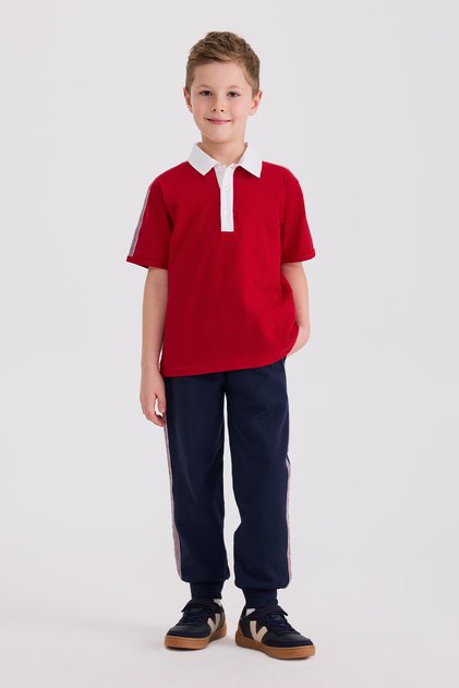 Boy's Short Sleeve Red T-Shirt