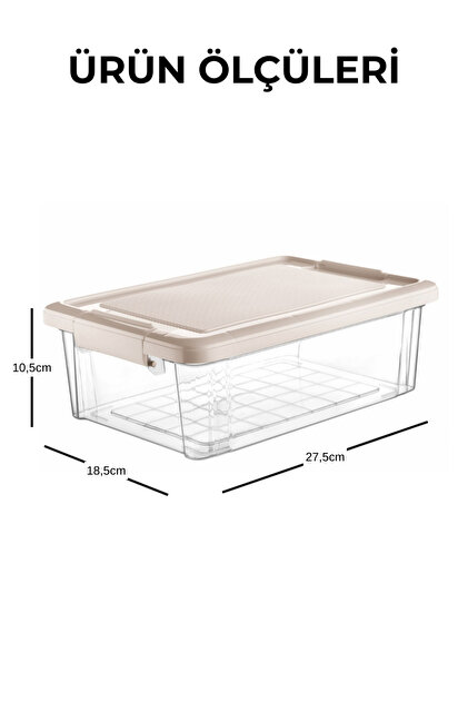 Nandy Home 2'li Set 5Lt. Decobox Çok Amaçlı Saklama Kabı - Piknik