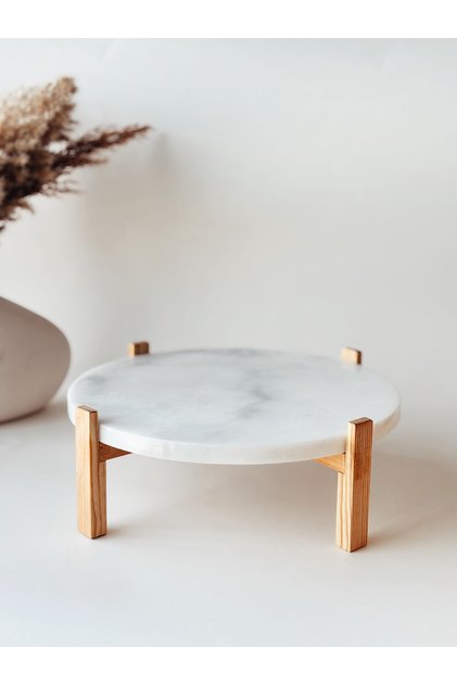 Standing Presentation Stand, Cake Display Stand, Cookie Stand, Cheese Plate, Marble Presentation Stand
