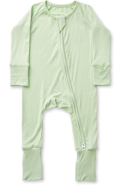 Organic Zipper Romper 95% Bamboo 5% Spandex