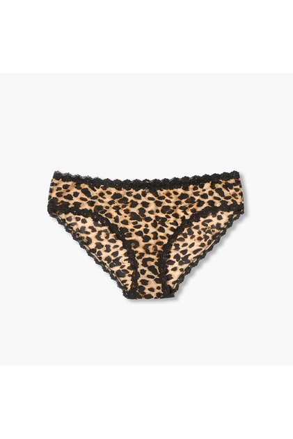 Bikini Briefs Mid Rise Animal Print