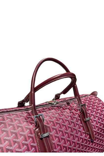 Kairon Accessories Monogram Detaylı Seyahat Çantası Askılı Bavul