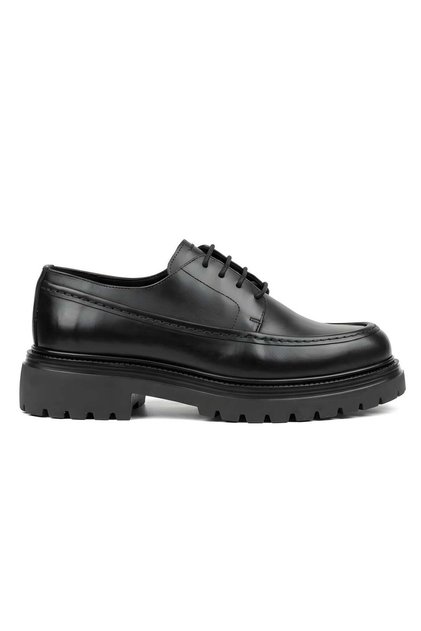 Santino Black Men's Leather Shoes