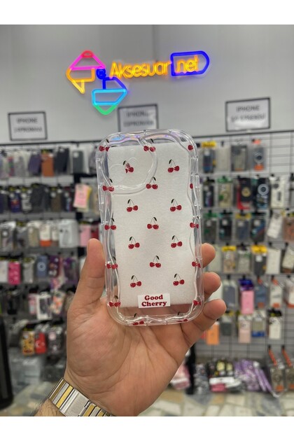 iPhone 11 Transparent Patterned Wavy Silicone Case