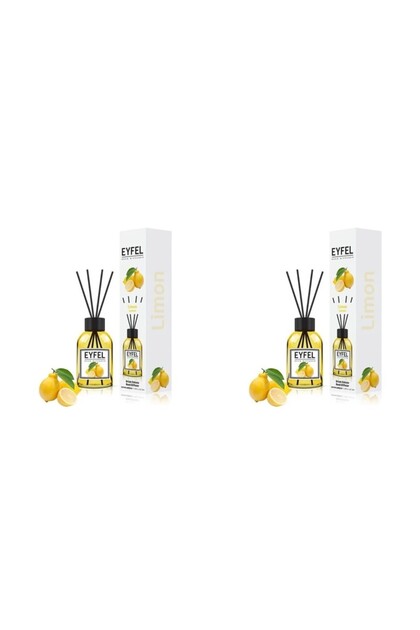 Set 2x Odorizant de camera cu bete Eyfel, Lamaie, 120 ml