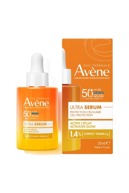 Ultra Ser cu efect de luminozitate și protecție solară SPF 50+ Avene, 30 ml