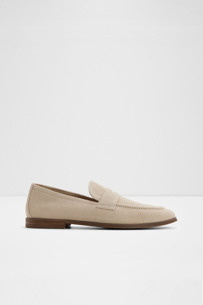 JOURNEY - Erkek Hakiki Deri Bej Loafer & Mokasen
