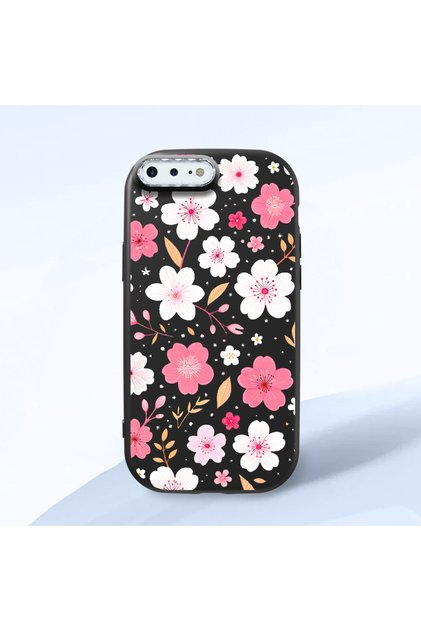 Black Silicone Case with Shock-Absorbing Camera Protections Compatible with iPhone 7 Plus/8 Plus