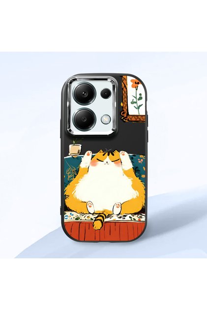 Redmi Note 13 Pro 4g Compatible Black Silicone Case with Shock-Absorbing Camera Protections