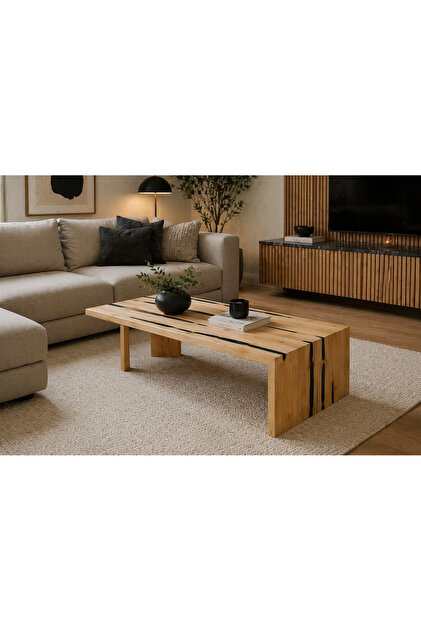 Masa de cafea din lemn masiv, model unic pe care nu il mai regasiti nicaieri