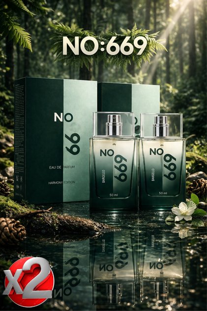 NO:669 ERKEK PARFÜM 50 ml EDP-x2(2ADET)