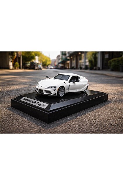 scntoys Toyota GR Supra Diecast Model Araba Beyaz 1:26 Ölçek Özel