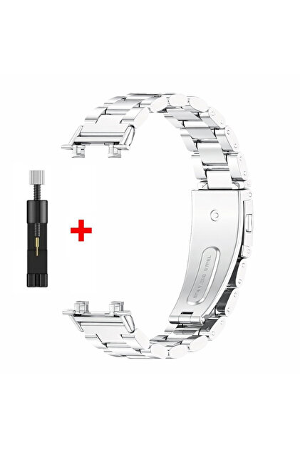 UnDePlus Huawei Band 11 / 11 Pro Kordon Klipsli Metal Kordon 04 +