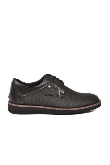 Black Knitted Lace-Up Men's Casual Shoes 192 m