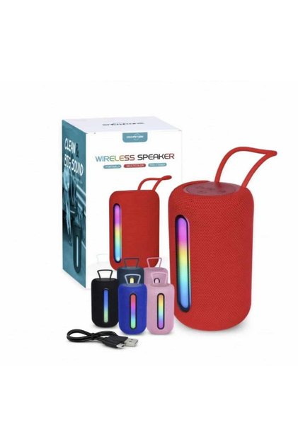 Boxă portabilă Bluetooth de 13 cm cu LED RGB multicolor