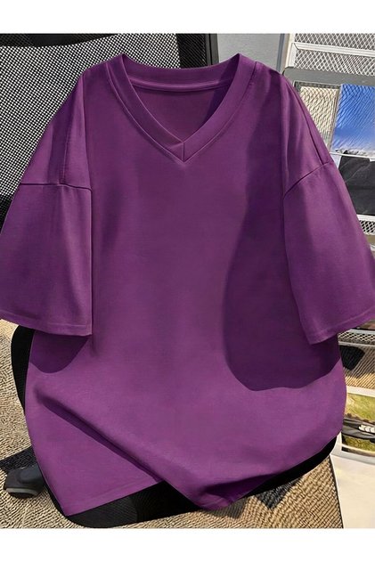 V-Neck Oversized T-Shirt 2Vq5