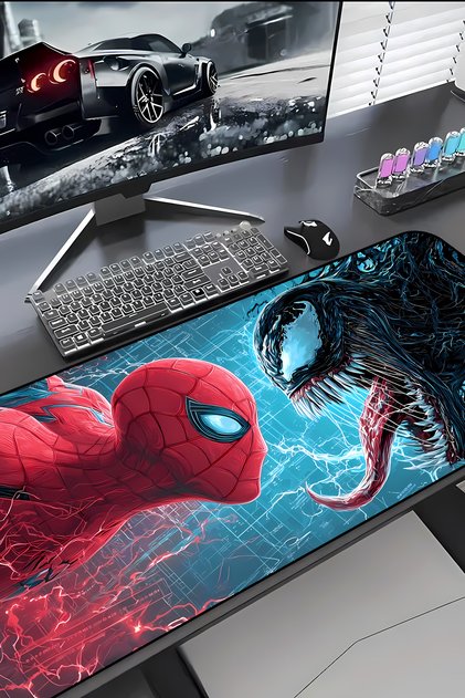 Charmbi Örümcek Adam & Venom Gaming Mouse Pad 30x70 XXL Mousepad