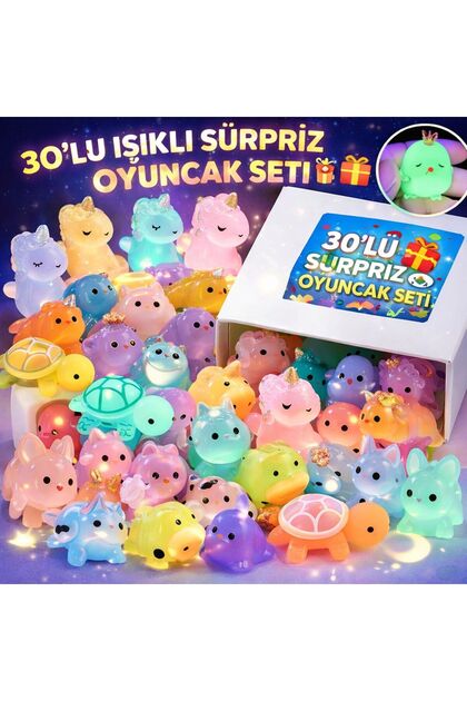Karanlıkta Parlayan Mini 30lu Premium Figür Setleri (Açıklamaları okuyalım)