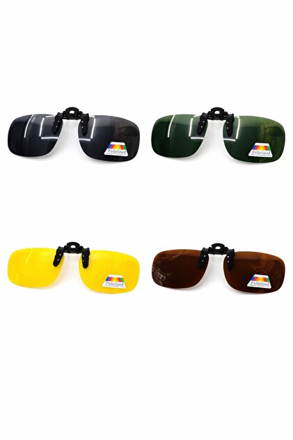 Optic Master Gözlük Klipsi Polarize Antifar Büyük Boy 54x60 MM