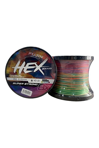 ウィッグ・エクステ hydreigon Fujin Hex 8x 1000mt 0.30mm 22.7kg İp Örgü Misina Multi Color