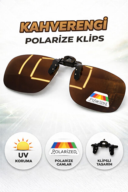 Optic Master Gözlük Klipsi Polarize Antifar Orta Boy 45x60 MM