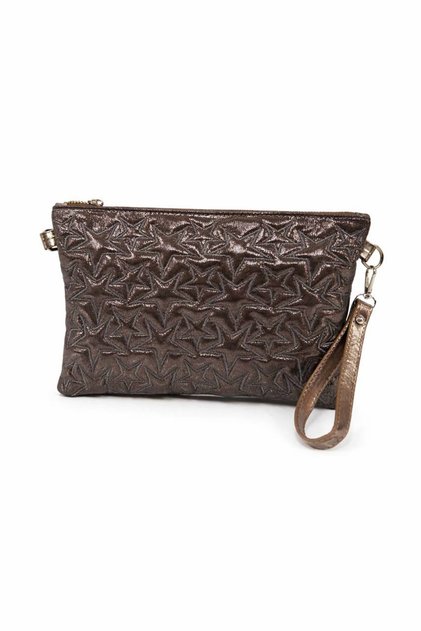 Stitched Clutch Stella Women's Star Crossbody Bag Silvery Anthracite