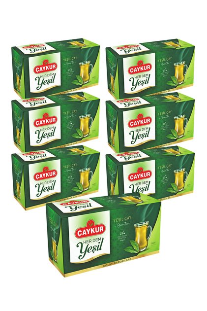 Herdem Green Tea Filtered Tea Bags 1.6Gr 25 Pieces Seven Pack